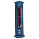 (Blue)2‑Gear Spray Tower‑Shape Oscillating Fan USB Smart Digital Display Air RE
