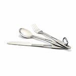 TOAKS SLV-02 Titanium 3-Piece Outdoor Cutlery Set Spoon fork