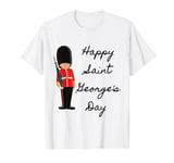 St. Saint George's Day Kids Happy England Queen's Guard Flag T-Shirt