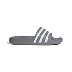 adidas adilette Aqua Badtofflor - Grå/Vit, storlek 42