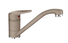 Franke Kitchen Sink tap fith wixed spout Made of Granite Princess II-Cappuccino 115.0470.655