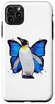 iPhone 11 Pro Max Penguins can fly colorful butterfly wings penguin Case
