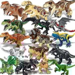 1 st Jurassic Big Size Dinosaur Building Blocks T-rex Quetzalcoatlus Spinosaurus Action Figures Barnleksaker[HK] black