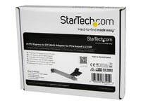 Startech.Com 4-Lane Pci Express To Sff-8643 Adapter For Pcie Nvme U.2 Ssd - U.2 2.5" Nvme Ssd Adapter (Pex4sff8643) - Gränssnittsadapter - 2.5" - Expansion Slot To U.2 - Sas 12Gb/S - Pcie X4 - Röd
