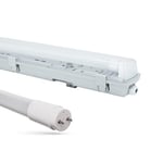 Limea H LED armatur - Inkl. 1x 18,5W 120cm T8 LED rör, IP65 vattentät, länkbar - Dimbar : Inte dimbar, Kulör : Varm