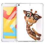 Pnakqil iPad Air Case Clear Silicone Gel TPU with Pattern Cute Design Transparent Rubber Shockproof Soft Ultra Thin Protective Back Case Skin Cover for Apple iPad Air (iPad 5) 2013, Giraffe