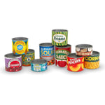 Melissa & Doug Toy Let's Play House! Grocery Cans Set, 10 piece - 14088