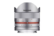 Samyang Objectif zoom objectif photo f2,8 ii 8 mm pour fuji x argenté