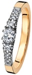 Kohinoor 033-244-24 Diamantring Cristal guld-vitguld 18