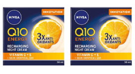 2 x Nivea Q10 Energy Recharging Night Cream (2 X 50ml)
