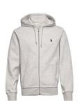 Double-Knit Full-Zip Hoodie Tops Sweat-shirts & Hoodies Hoodies Grey Polo Ralph Lauren