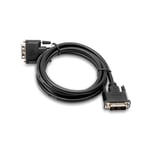 Cablesson DVI to DVI cable - Broadband, DVI-D male to DVI-D male with gold-plated connectors. Single link 19 pin, for TV, monitor and projector, HDTV resolutions up to 1920x1080 - Black, 1m.