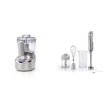 Cuisinart Cordless Mini Prep Pro | Mini Chopper and Food Processor | 900ml Capacity | Rechargable | Silver | RMC100U & Cordless Pro Hand Blender and Mini Chopper, Rechargeable, Silver, RHB100U