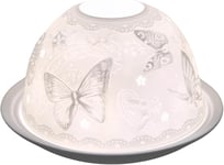 Nordic Lights Butterflies Bone Porcelain Candle Shade Tea Light Holder Gift