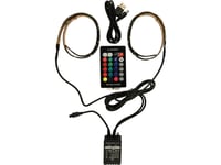 Gembird Led-2Su-Rgb50-01, Universell Belysningslist, Inomhus, Hemmakontor, Vardagsrum, Universal, Självhäftande Tejp, Svart, Riktande