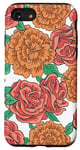 Coque pour iPhone SE (2020) / 7 / 8 Rose Garden Flower Rose corail clair Motif faon