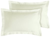 Habitat 400TC Egyptian Cotton Oxford Pillowcase Pair - White Cream