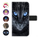 Kingyoe Oppo A91 Case Wallet Premium PU Leather Flip Cover Oppo F15 / Oppo A91 Protector Folio Notebook Design with Cash Card Slots/Magnetic Closure/TPU Bumper Shell,Cat