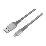 Dacota Platinum USB-lightning kaapeli 1M, harmaa