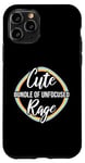 Coque pour iPhone 11 Pro Ensemble amusant et mignon de Rage Rainbow Kawaii Goth