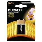 Battery Duracell Plus Power 6LF22 9V-Block pack, 9V, Alkaline