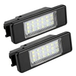 2 st LED-nummerplåtslampor för Citroen C2 C3 C4 C5 C6 DS3