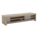 AVF CA180RGO Calibre Flat TV Stand in Rustic Sawn Oak - For Up To 85" TVs