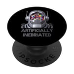 Funny AI Artificially Inebriated Drunk Robot Stoned Tipsy PopSockets Swappable PopGrip