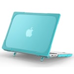 MacBook Pro 14 (2023 / 2021) - Hårt omslag fram + Bakre med stöd Ljusblå