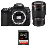 Canon EOS 90D + EF 100mm f/2.8L Macro IS USM + SanDisk 128GB Extreme PRO UHS-I SDXC 170 MB/s | Garantie 2 ans