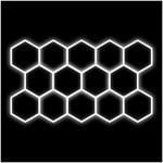 Hexagon-belysning Dr Dirt Garage Sky Gen2, 14 Grid System, 240 x 410 cm