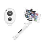 Combo selfie stick med tripod and remote control Bluetooth Vit - TheMobileStore Selfie Stick