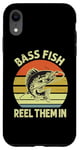iPhone XR Bass Fish reel them in Perch Fish Fishing Angler Predator Case