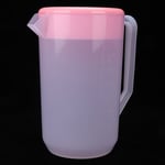 (Transparent Pink Cover)4000ml Large Capacity Non Toxic Plastic Cold Kettle New