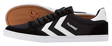 Hummel - Slimmer Stadil Low - Baskets - Mixte adulte - Noir (Black/white Kh) - 36 EU