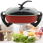 All-IN-1 5L Electric Cooker Frying Pan Pot Multi-function Bakeware Portable UK