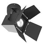 Foto Tak-/ Vägglampa (spotlight) | Färg Vit alt. Svart | Anslutning: Fast installation (3x4mm2 kopplingsplint) | Färg: Svart - RAL 9005 (7655106)