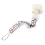 BabyOno Pacifier Holder clips til sut til børn fra fødslen Grey/Orange 1 stk.