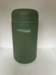 Thermos Thermocafe Insulated Food Flask & Spoon 400ml Green Picnic Fishing Camp