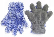 BLUE HORNET Mikrofiberhandske med 5 fingrar för att rengöra bilen