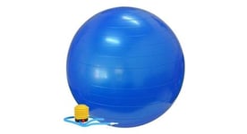 Swiss ball ballon de fitness gymnastique pour pilates yoga renforcement du dos avec pompe ballon   bleu diametre 65 cm taille s