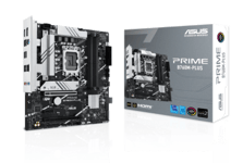 Asus Prime B760M-PLUS, Intel LGA1700, PCI Express, MicroATX, 4xDDR4, 2xM.2 + SATA3 RAID, HDMI/DP, USB 3.2, 2.5Gbe LAN, Aura Sync RGB