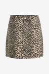 Vila - Kjol viChia Leopard Short Skirt - Grå