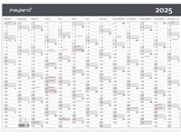 Kontorkalender Moderne A3 1X13 Måneder 2025