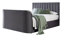Smart TV Bed Sheldon Double Ottoman Frame - Grey