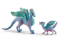 SCHLEICH - Flower dragon mother and baby -  - SHL70592