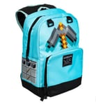 Minecraft Backpack - Grey Draft Blue