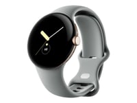 Google Pixel Watch - Or Champagne - Montre Intelligente Avec Bracelet - Fluoroélastomère - Hazel - Taille Du Bracelet : L - 32 Go - Wi-Fi, Nfc, Bluetooth - 4g - 36 G