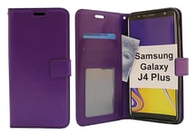 Crazy Horse Wallet Samsung Galaxy J4 Plus (J415FN/DS) (Lila)