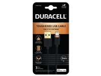 Duracell USB7022A, Sort, Apple iPhone 5, 5C, 5S, iPad 4, iPad Mini, iPod Nano 7G, iPad Touch 5G, 67 g, 5 mm, 5 mm, 2000 mm